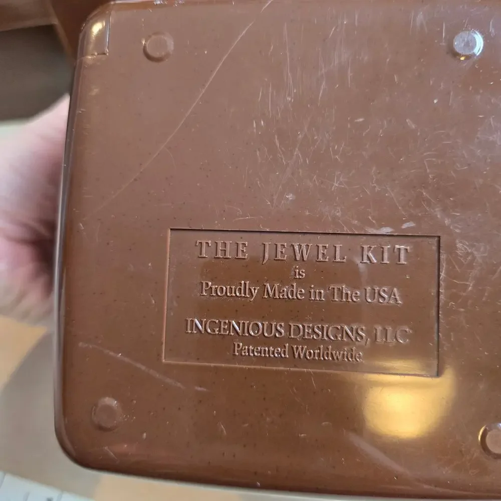 Vintage set The Jewel Kit MCM jewelry box and travel box brown